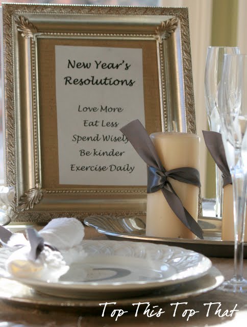 Another Idea for the New Years Table