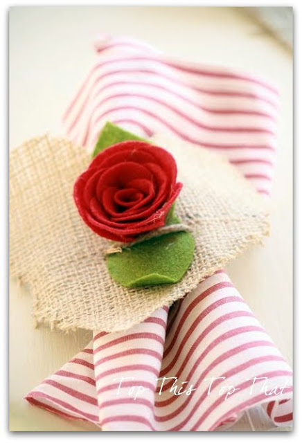 Love Fest- DIY Burlap Heart Napkin Holders