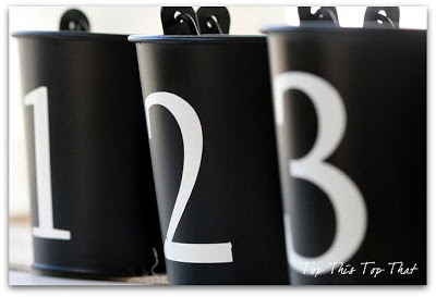  Pottery Barn inspired Numbered buckets