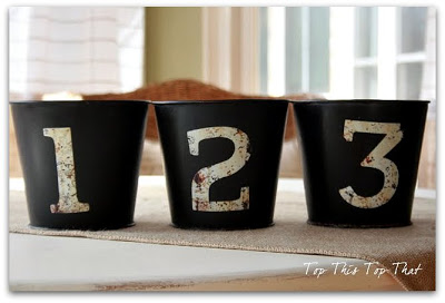  Pottery Barn inspired Numbered buckets