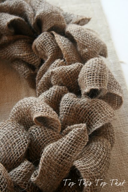 the easiest burlap wreath you will ever make