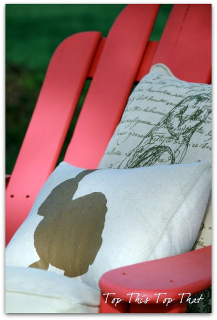 Easy Chair Makeover using Paint and a Stencil