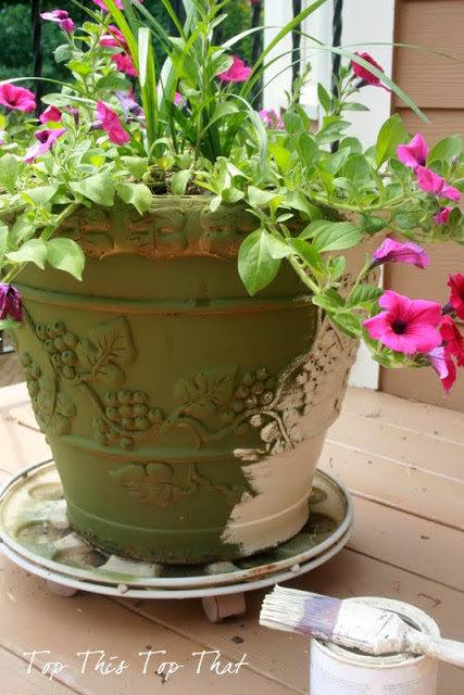 Create an aged Flower Planter in minutes