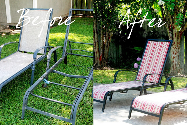 recover your old chaise lounge chairs