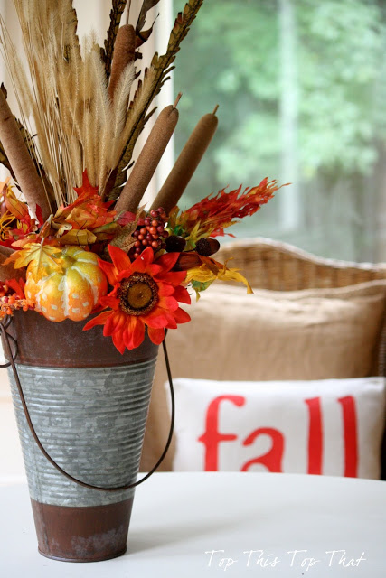 Easy Fall Arrangement you can make in minutes