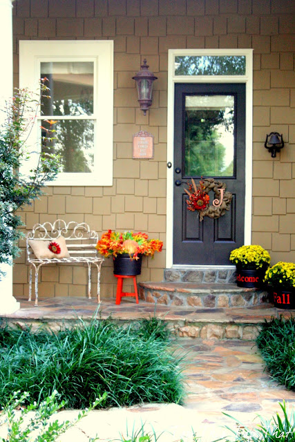 Fall Decor for the Side Door