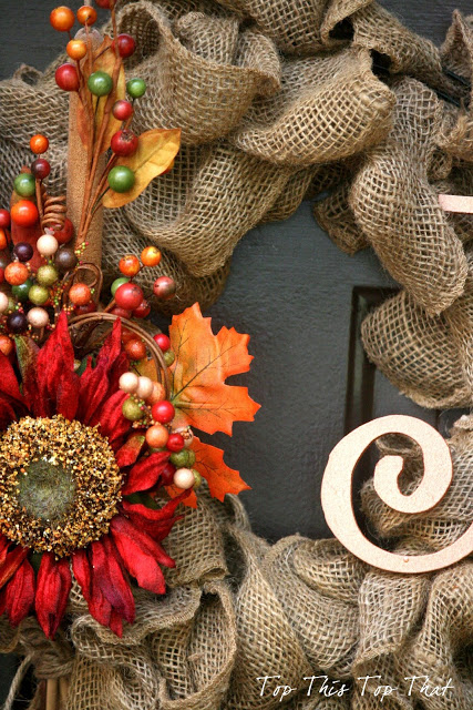 The Easiest Fall Burlap Wreath Tutorial