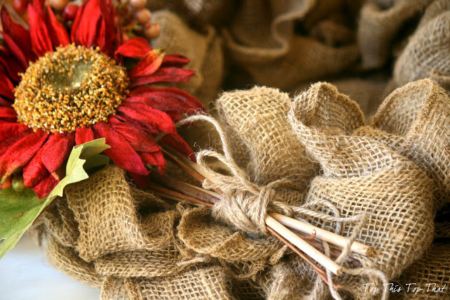 The Easiest Fall Burlap Wreath Tutorial