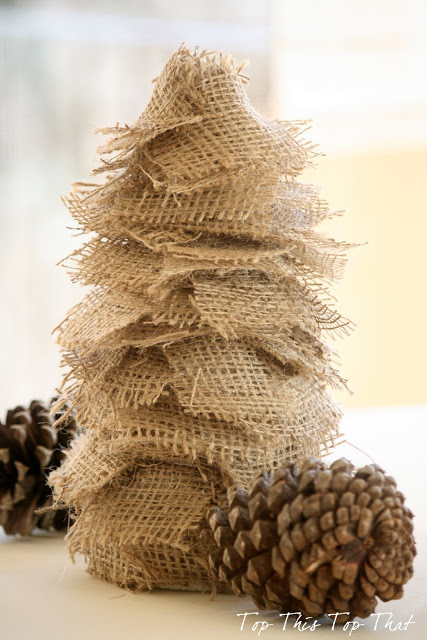 3 Easy DIY Burlap Trees