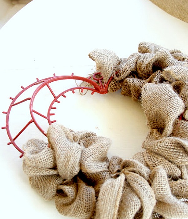 The Easiest Burlap Heart Tutorial