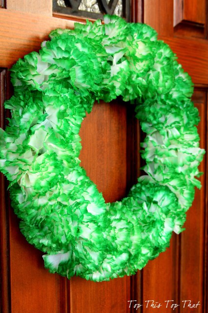 carnation wreath