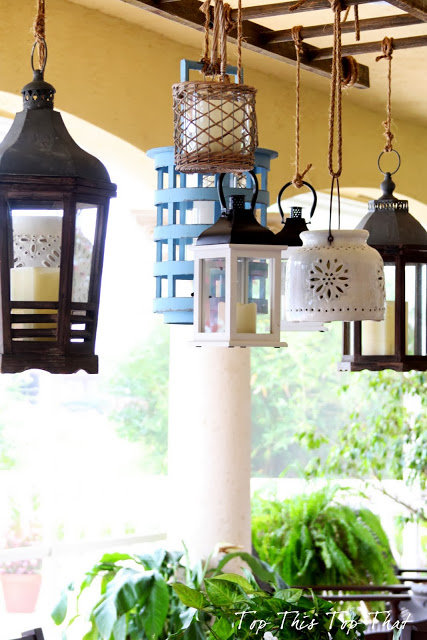 outdoor hanging lanterns 