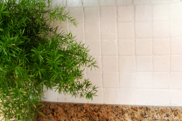 painting a kitchen backsplash