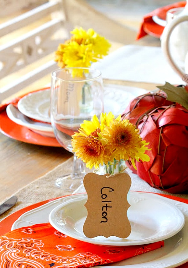 Ideas for setting the perfect Fall Table