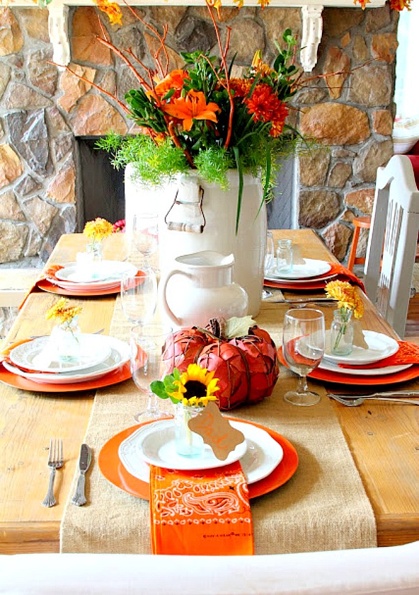 Ideas for setting the perfect Fall Table