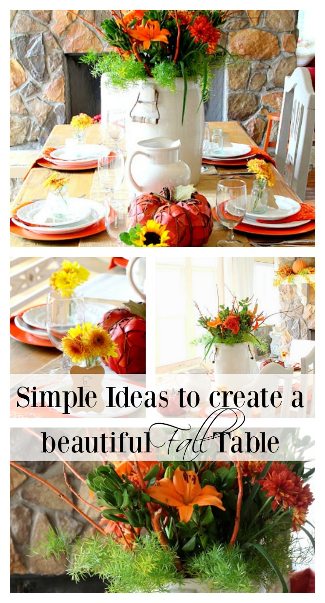 Ideas for setting the perfect Fall Table