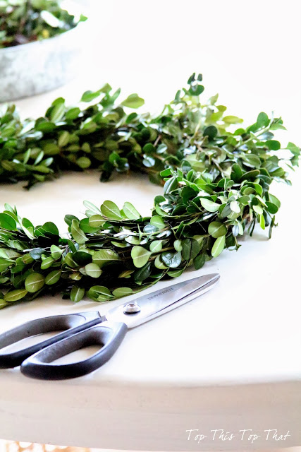 DIY Boxwood Wreath