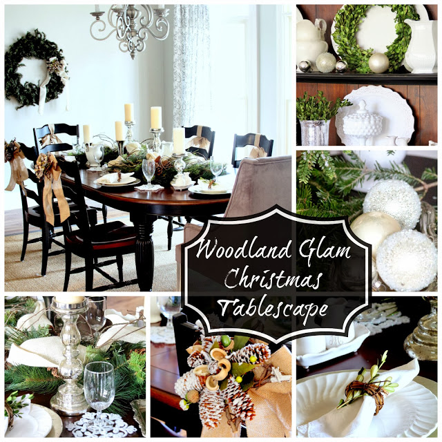Woodland Glam Dining Room and Table