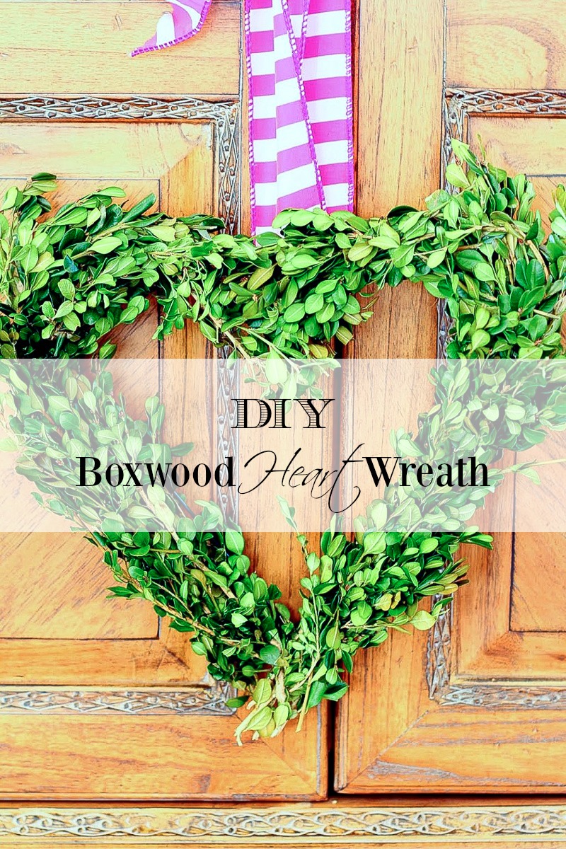 easy boxwood heart wreath