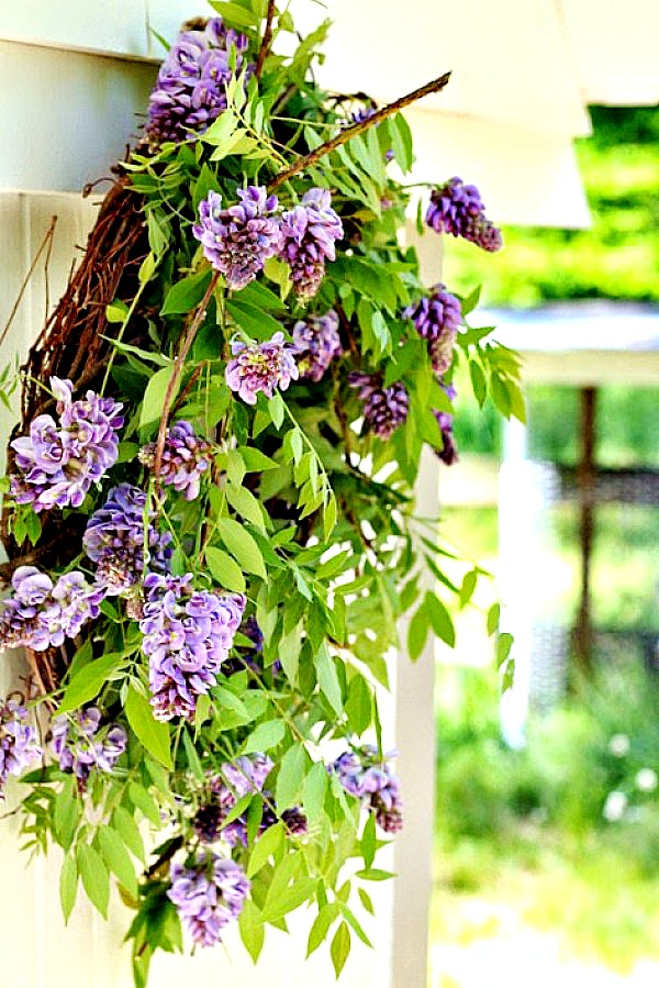 Spring Wisteria wreath