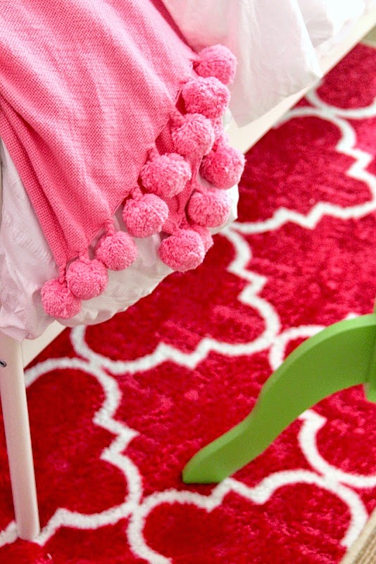Hot Pink Rug….In the Bedroom