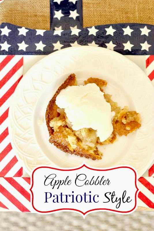 Apple Cobbler made with biscuit mix