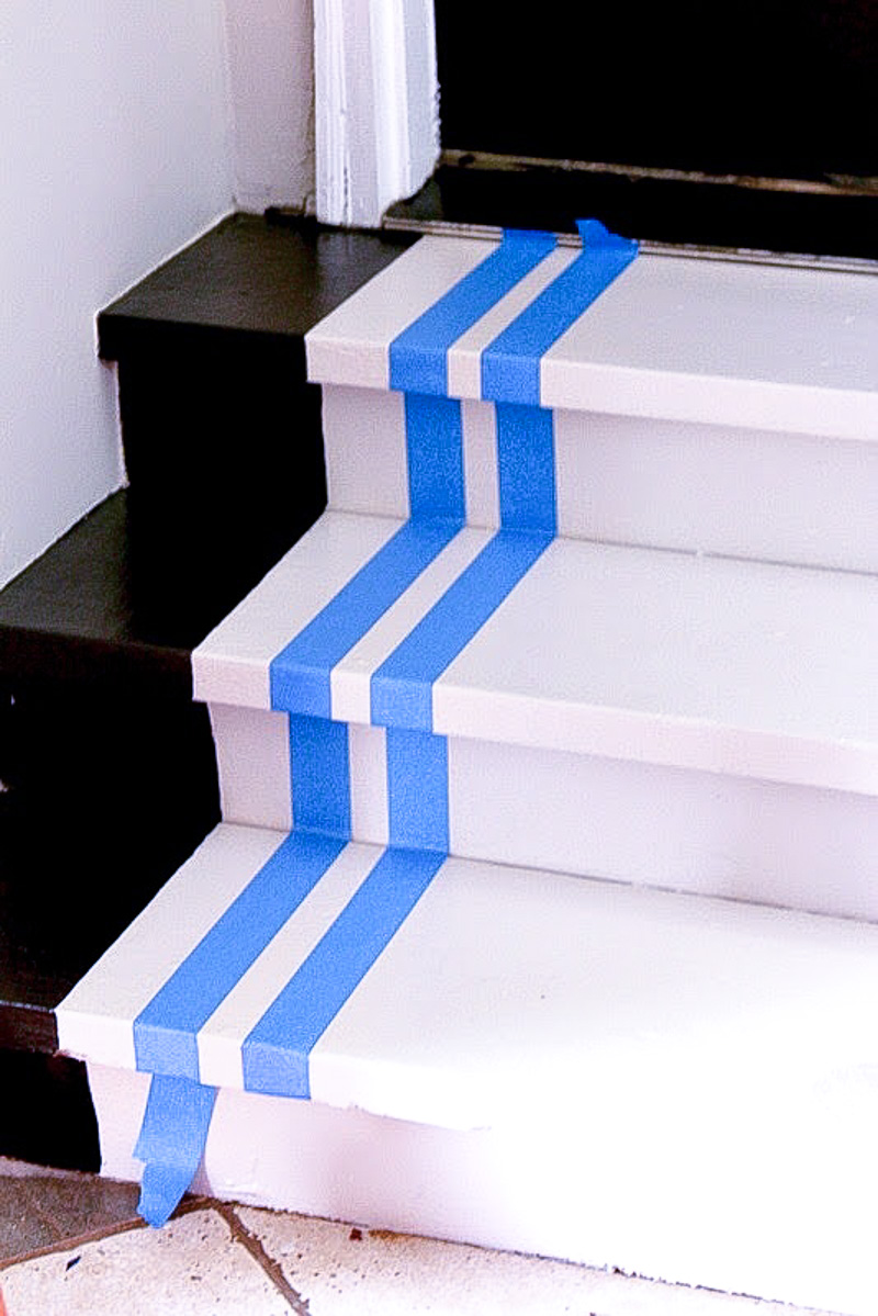 How to Snaze up the Garage Steps...Simple Steps For Painting Steps