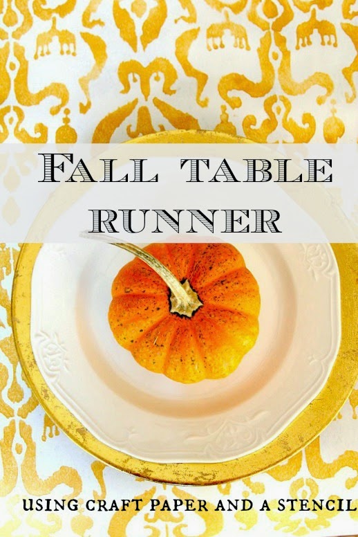 Jazz Up the Thanksgiving Table with Craft Paper and Stencil