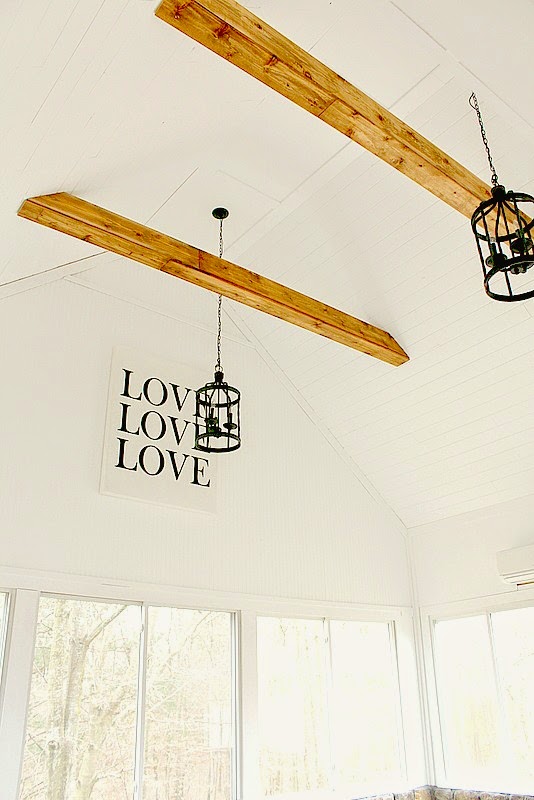 I am in Love….With My Wood Plank Ceiling
