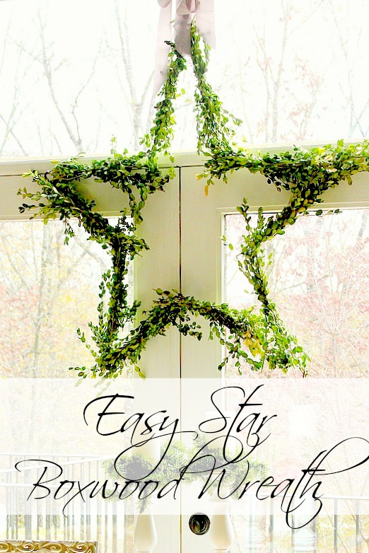 Easy Boxwood Star Wreaths