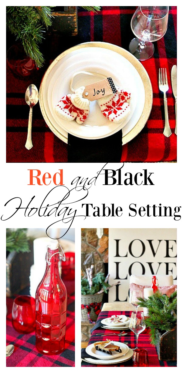 Rustic Holiday Table Idea