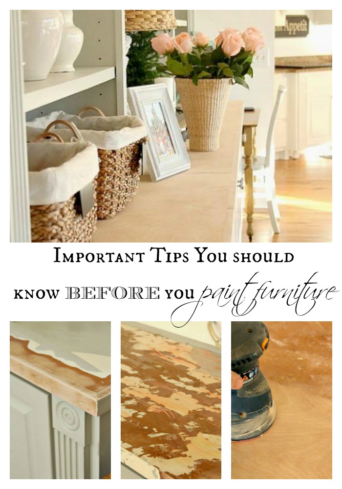 Important tip for refinishing Furniture