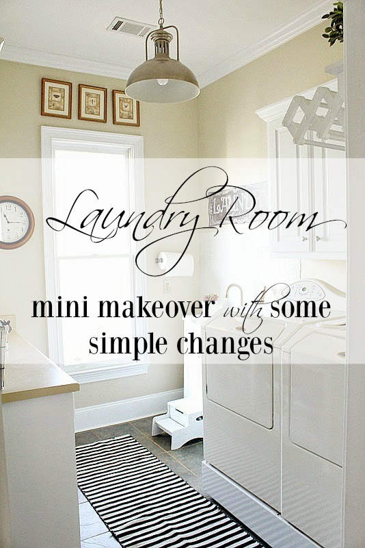 laundry room mini makeover