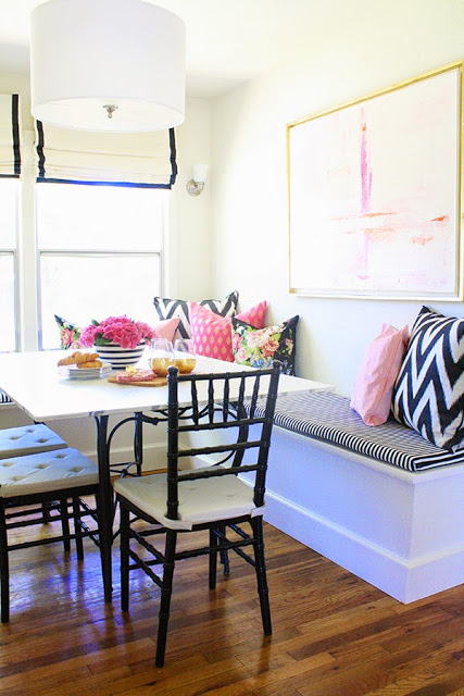 Weekly Wow’s- Pink and Black Dining Room, DIY Candle holders, Mudroom reveal,