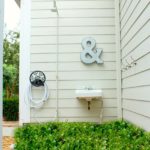 creating an outdoor shower area