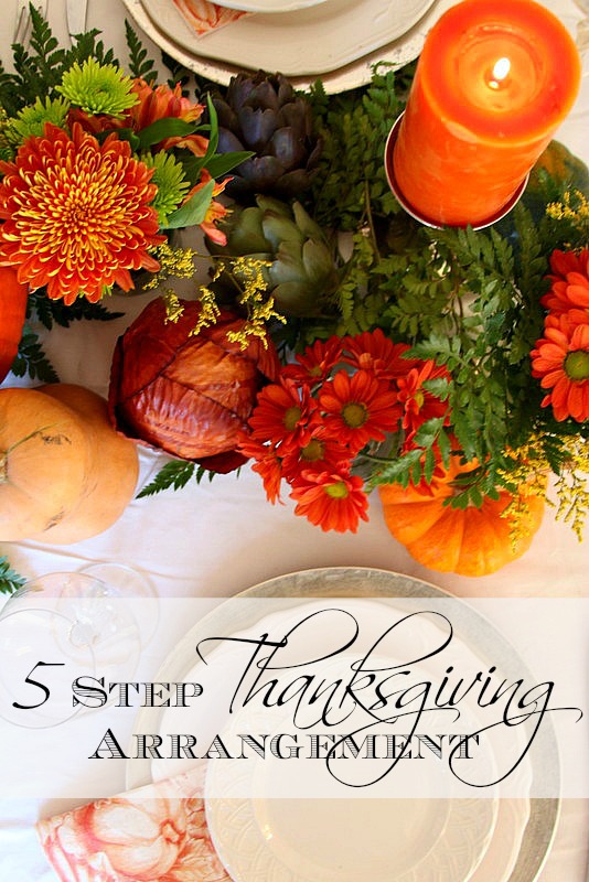 5 Step Thanksgiving Centerpiece