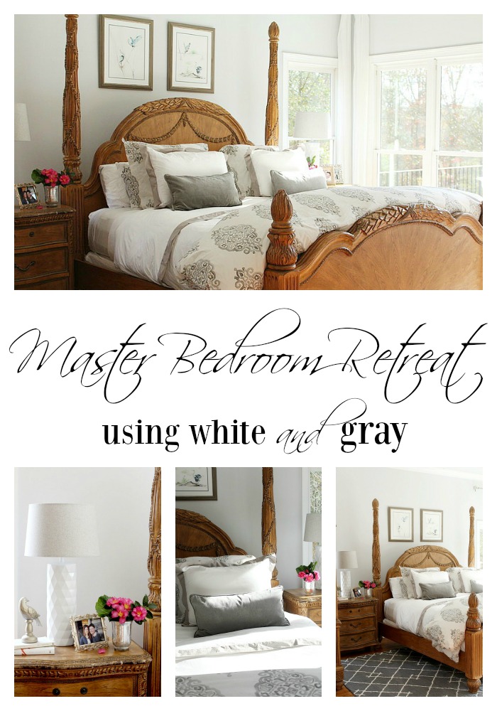 master bedroom ideas using white and gray