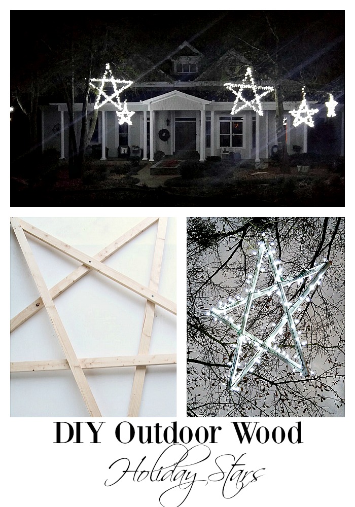 DIY Exterior de Madeira Iluminado de Estrelas