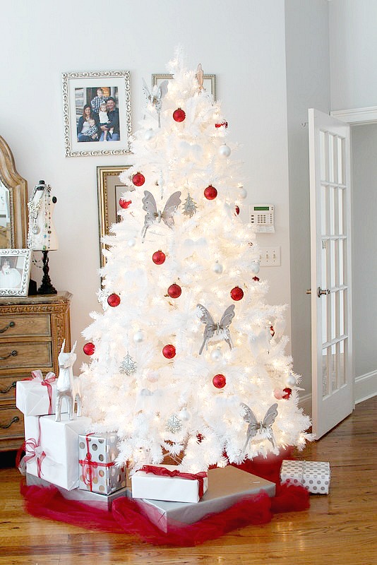 Magical White Christmas Tree