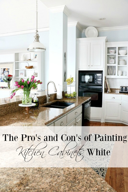 pros and cons of painting kitchen cabinets white - duke manor farm