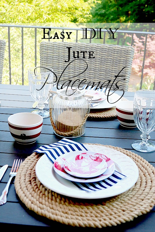 Easy Jute Placemats on a table