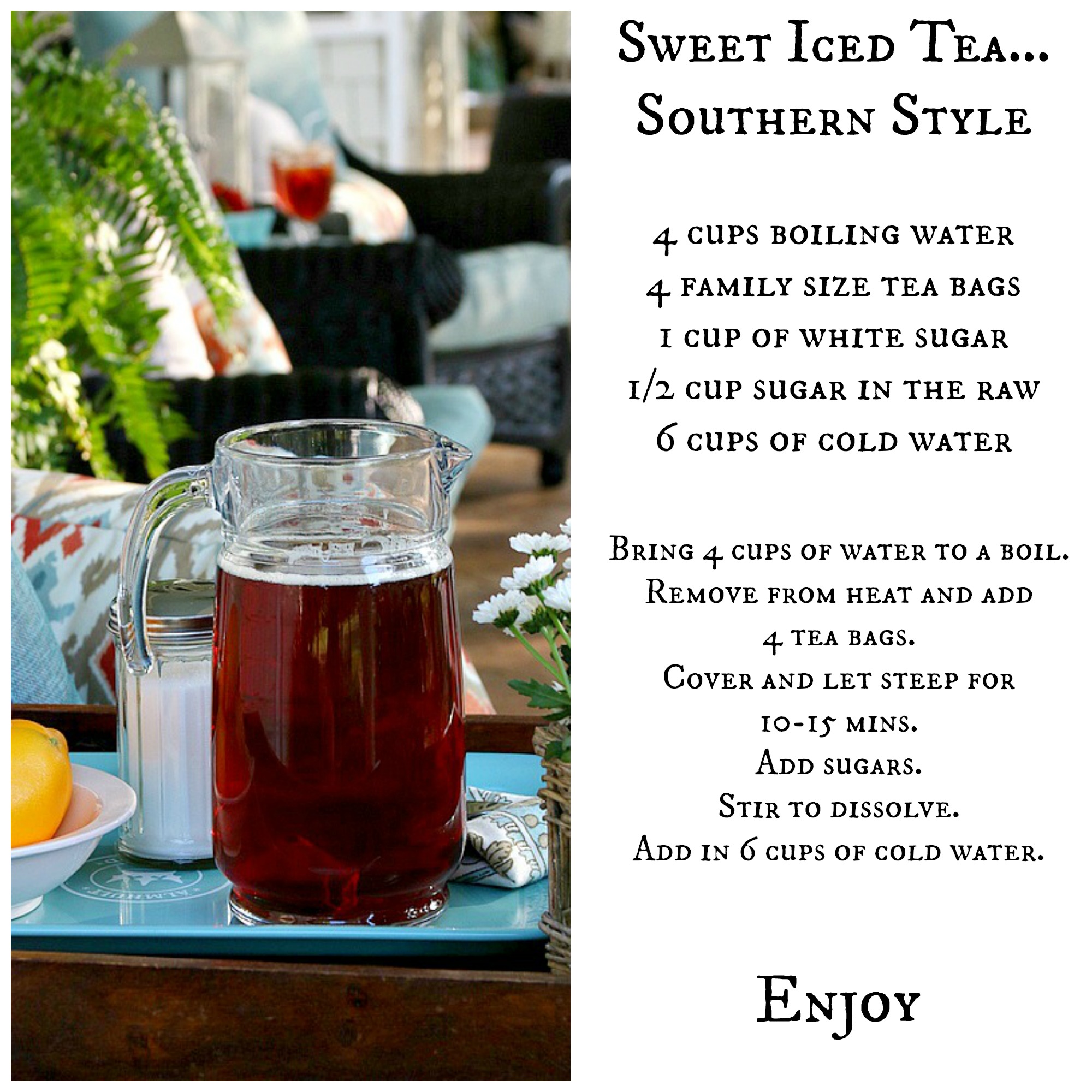 The best sweet tea you will drink this summer