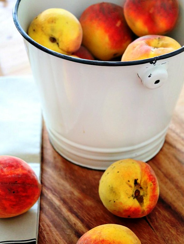 bucket of peaches