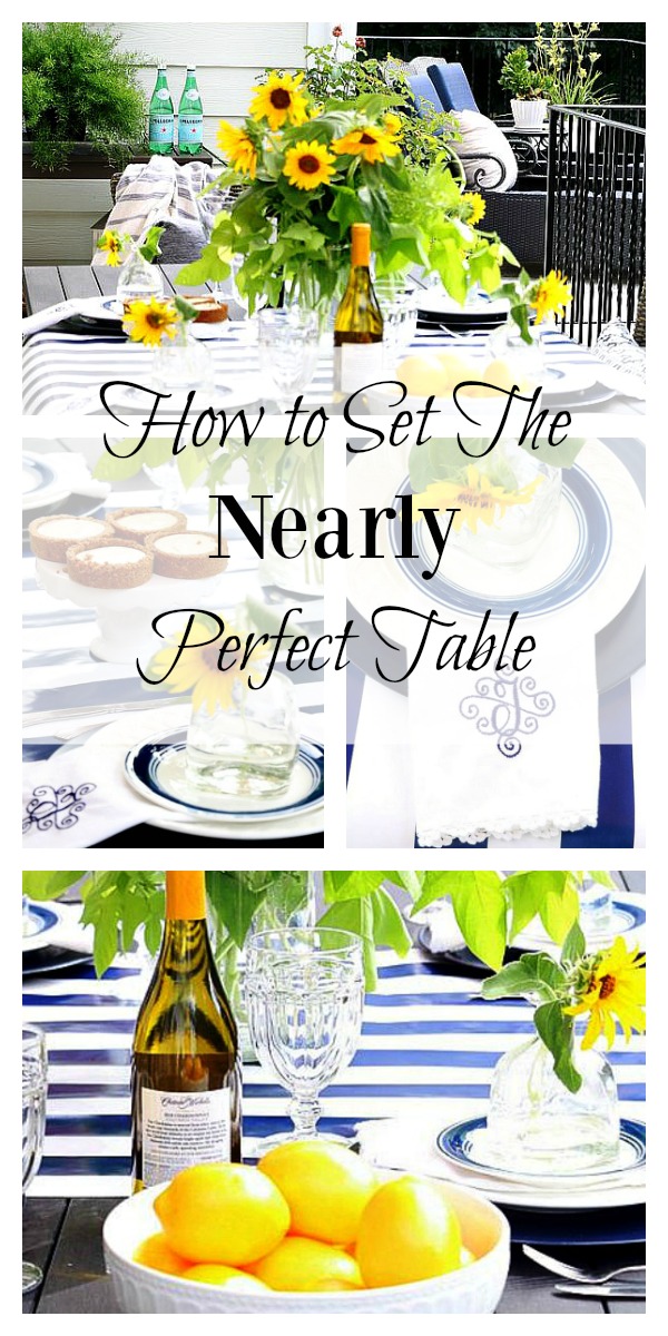 How to set the 'nearly perfect' summer dinner table