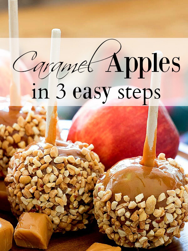 3 Step Caramel Apples