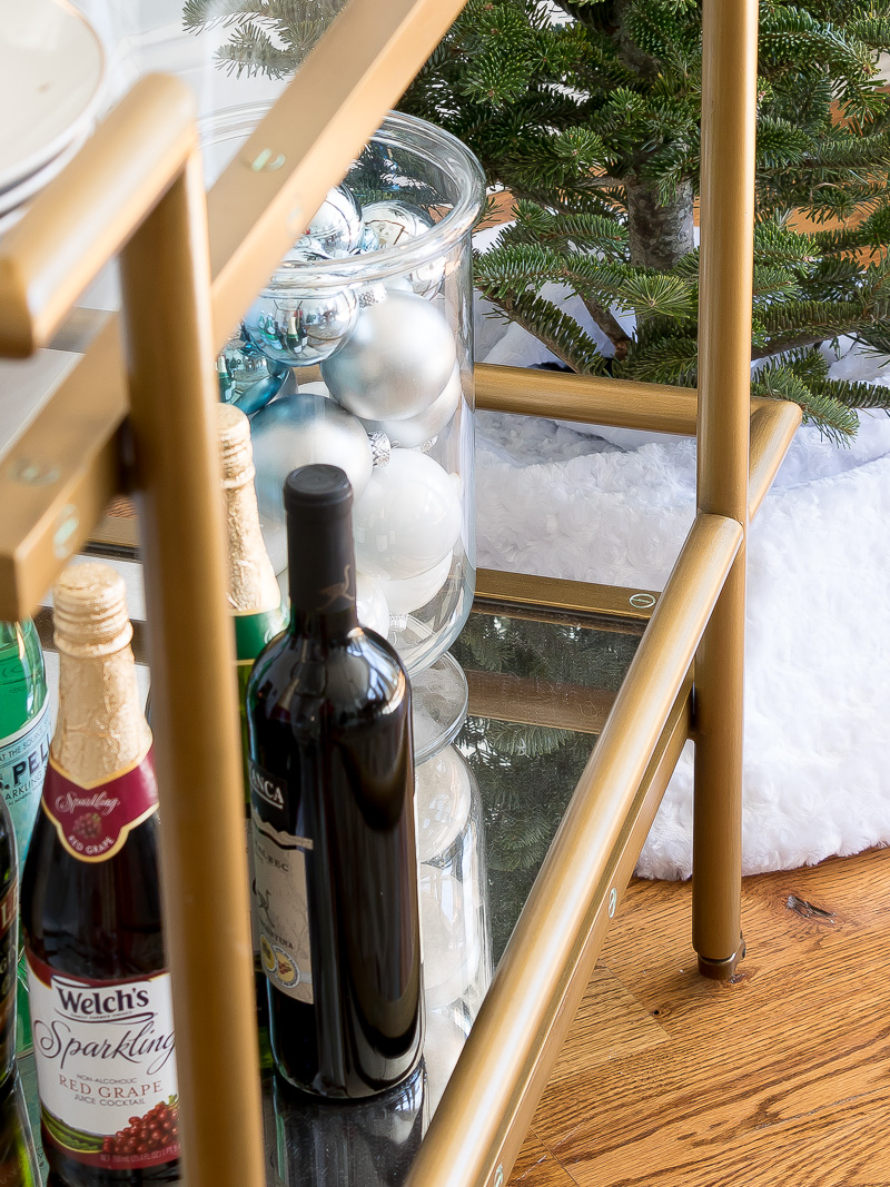 How to Style the Holiday Bar Cart