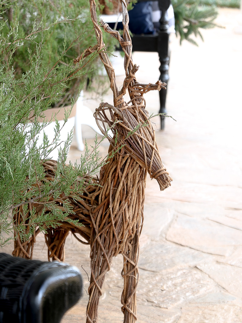 How to style a winter woodland look on your front porch