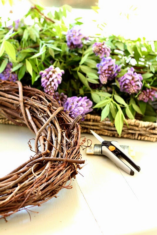 wisteria wreath