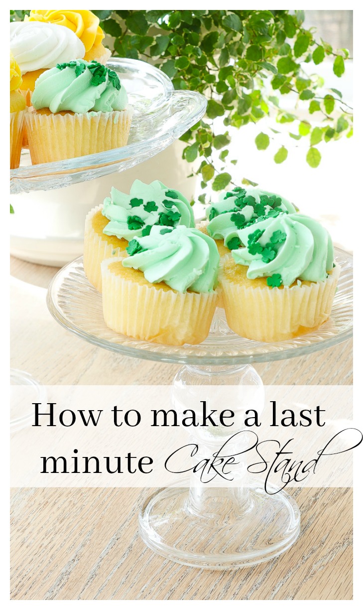How to make a cake stand at the last minute