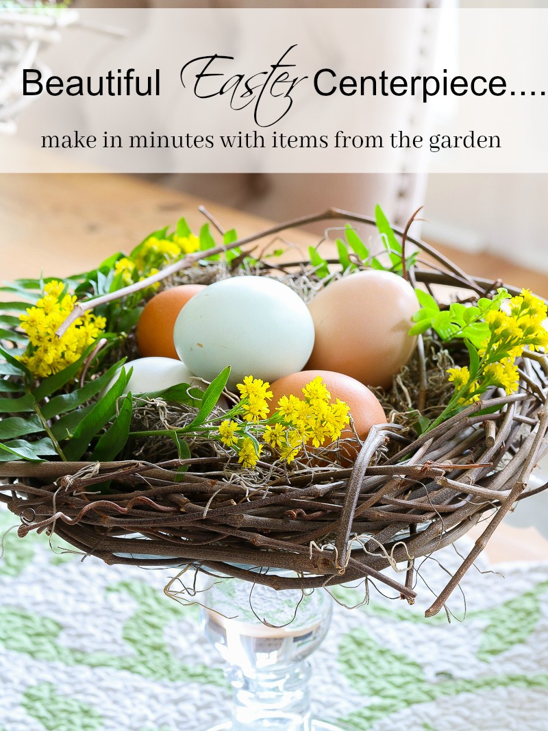 Beautiful Easter Centerpiece you can make in minutes